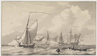 TvB T 503
<br/>
Zeegezicht met vissersschepen
<br/>
<em>Baur, Nicolaas (1767-1820)</em>